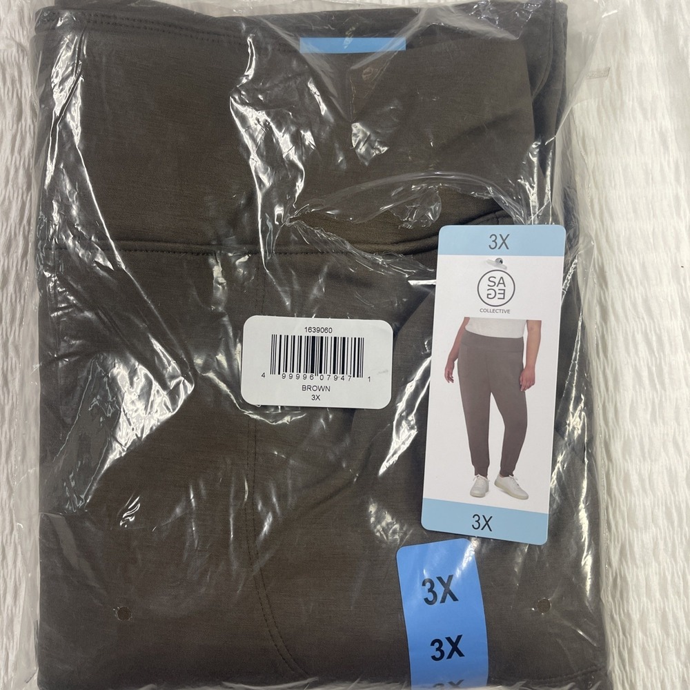 Sage Collective Super Soft All Day Jogger, Brown  3X Brand New With Tags